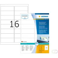 Herma Adressetiketten Special Nr. 10309, 99,1 x 33,8 mm, selbstklebend, ablösbar, bedruckbar, weiß, 1600 Stück auf 100 Blatt
