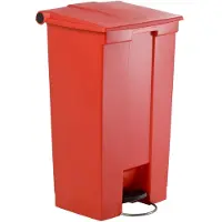 Rubbermaid Step-On 6146, 87,1 l, Rechteckig, Hart-Polyethylen (HDPE), Polypropylen (PP), Rot, Terrasse, FM, UV, OSHA