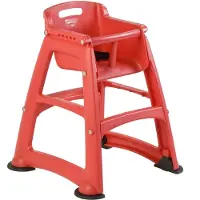 Rubbermaid Kinderstuhl Babystuhl Sturdy Chair Rot Hochstuhl mit Sicherheitsgurt