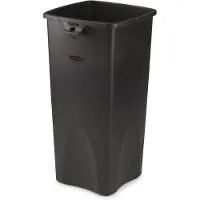 Rubbermaid Abfallbehälter Untouchable, ohne Recycling-Logo, 87 Liter, schwarz