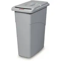 Rubbermaid Slim Jim 9W15, 87,1 l, Rechteckig, Grau, Manuell, 279 mm, 508 mm