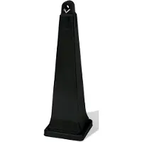 Rubbermaid Standascher GroundsKeeper Schwarz Standaschenbecher mit Stahleimer