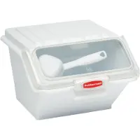 Rubbermaid Container für sichere Aufbewahrung mini, , VB 000960, Weiß, Transparent