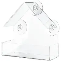 Trixie Fenster-Futterhaus transparent - 15 x 15 x 6 cm