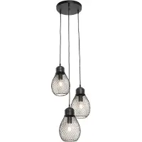 QAZQA Design Hängelampe schwarz 3-flammig - Raga
