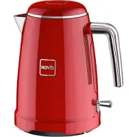 Novis 6113.09.10 Iconic K1 Wasserkocher, Edelstahlgehäuse, 1,6 l FÃ1/4llmenge, 2400 Watt, Kalkfilter, Abschaltautomatik