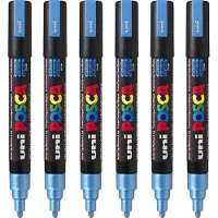 Uni-Ball Osama Pack 6 Posca Medium Blau