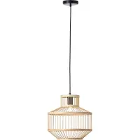 Brilliant Teva Pendelleuchte 1flg schwarz/natur