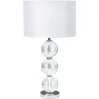 Searchlight Classic Bliss Schreibtischlampe Stahl Chrom Weißes Glas 1 Licht E27