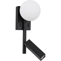 Nova Luce JOLINE LED Wandleuchte Schwarz 8W Neutralweiss 14x10x26cm 9919530