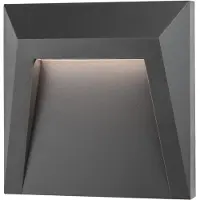 Nova Luce LUTON LED Wandleuchte Grau 1,2W IP65 Warmweiss 12,5x3,3x12,5cm 8403624