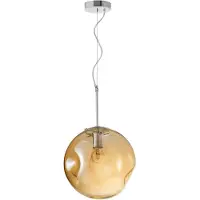 Nova Luce MAYAN Pendelleuchte E27 Chrom 12x30cm dimmbar 9988104