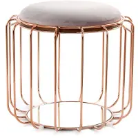 Underbar | Beistelltisch Komfort violett Metall 50x50x45 cm | NADUVI