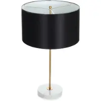 Kayoom Tischlampe Piona 100 Schwarz / Gold / Weiß