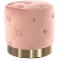 Underbar | Hocker Pianos Samt rosa Samt 40x40x40 cm | NADUVI