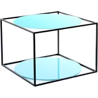 Hearthome & Living | Beistelltisch Cody blau Metall 50x50x36 cm | NADUVI