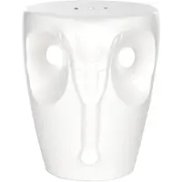 Safavieh Furniture | In- & outdoor Hocker Dorin wei? Keramik 41x39x45.09 cm | NADUVI