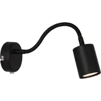 Nordlux Explore Flex Wandleuchte Black - , Schwarz, Metall
