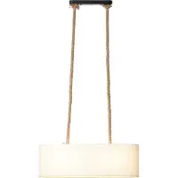 Brilliant Pendelleuchte, 2-flammig Sailor weiß IP20 E27 40 Watt dimmbar g. f. Normallampe