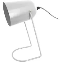 Leitmotiv - Tischleuchte Enchant - Weiß - 30x18cm Tischlampe - Nachttischlampe, Wohnzimmer, Schlafzimmer