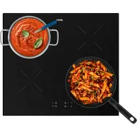 Etna KI1160ZT, Schwarz, Integriert, 59 cm, Zonen-Induktionskochfeld, Glaskeramik, 4 Zone(n)