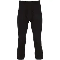 Trigema Lange Unterhose "3/4 Unterhose im Doppelpack", Herren, Gr. 6, 2 Stk., schwarz, 100% Baumwolle (Bio-Baumwolle kbA), Unterhosen Lange Unterhose