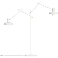 Grupa Products Arigato Stehleuchte Doppelt Weiß - , Arigato, Weiß, für Arbeitszimmer / Büro, Metall