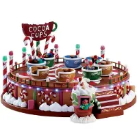 Lemax Weihnachtsfigur Cocoa cups set of 2 with 4.5v adaptor (mix)
