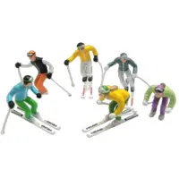 Jaegerndorfer Figuren stehend Ski 6 Stück (mix)