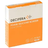 Decifera Foam Silicone border 7,5 x 7,5 cm 5St.