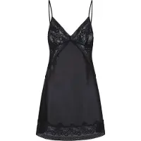 Lingadore Night Slipdress Delicate Black | Grösse: XS | Farbe: Schwarz