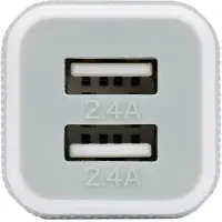 Caruba USB Dual Car Charger, Weiß