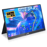 US AX-50 Portable Monitor mit Ständer Full HD 15,6 Zoll - HDMI - Tragbarer Monitor - - Externer bildschirm - Auch für laptop - Gaming monitor