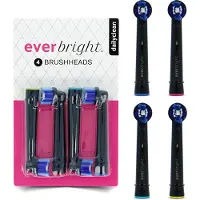 Everbright DailyClean Aufsteckbürsten Black - 4 Stück