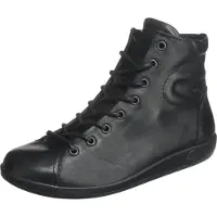 Ecco Soft 2.0 Veterschoenen Hoog - zwart - Maat 36