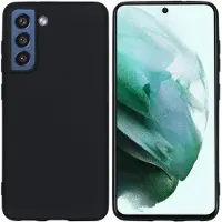 IMoshion Samsung Galaxy S21 FE Hülle - Silikon - - Backcover/Soft Case - Schwarz