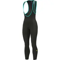 ALÉ Lange Fahrradhose mit Trägern - KLIMATIK K-WIND BLIZZARD - Schwarz L