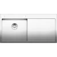 BLANCO CLARON 5 S-IF, Schrankwaschbecken, Edelstahl, Edelstahl, Rechts, 50 cm, Deutschland