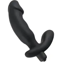 Rebel - Prostata-Vibrator mit Penis (schwarz)