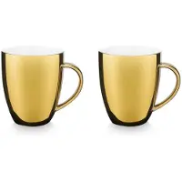 Vt wonen Becher vtwonen With Ear Gold 250 ml (2er Set)
