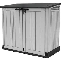Keter Balkon Garten Truhe Midi Grau-Schwarz 132X71.5X113.5Cm