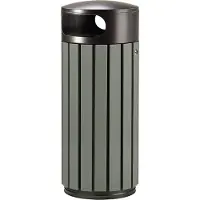 Rossignol Zeno Mülleimer 40L und 60L ist aus pulverbeschichtetem Stahl mit UV-Absorber von , Fassungsvermögen:60L
