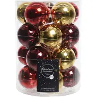 Ksd 20 Weihnachtskugeln Glas Classic twist 60mm sortiert
