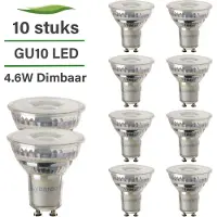 Lybardo 10er-Set Master LED-Strahler GU10 | 4,8 Watt dimmbar | 2700K warmweiß | 100° Abstrahlwinkel