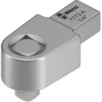Wera 05078200001, Buchse, 1/4", Metrisch/imperial, 1 Kopf/Köpfe, 9,12 mm, Chrom-Vanadium-Stahl