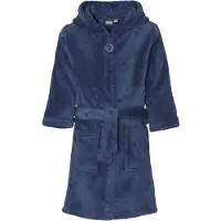 Playshoes Fleece-Bademantel uni in Marine | Gr.: 146/152