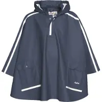 Playshoes Regen-Cape Langer Rücken Uni Kinder,marine,140