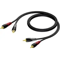 Procab CLA800 2x Cinch Male - 2x Cinch Male 3 Meter Av-Kabel