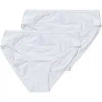 Sanetta Mädchen-Rioslip (Doppelpack) Weiß | Hochwertige und nachhaltige Unterhose für Mädchen aus Baumwolle. Inhalt: 2er Set Unterwäsche für Mädchen 128