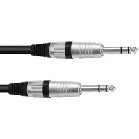 Omnitronic Klinkenkabel 6,3 stereo 6m sw ROAD